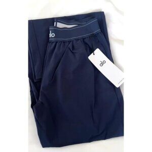New Alo Yoga Women’s Wide-Leg Sport Pants - Navy